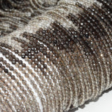Natural Smoky Quartz Faceted Round Beads 2.8mm,3.5mm