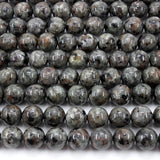 Smooth Yooperlite Fire Stone Beads 6-10MM Round Strand for Jewelry Making