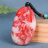 Hand Carved Brave Jade Pendant Lucky Monster Necklace