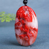 Hand Carved Brave Jade Pendant Lucky Monster Necklace