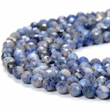Sodalite Gemstone 2/3/4mm Faceted Beads Jewelry Making DIY Bracelet 15''