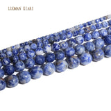 Natural Sodalite Round Loose Stone Beads For Jewelry Making 4-10mm Strand 15''