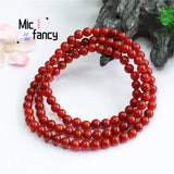Natural South Red Agate 108 Buddhist Beads Bracelet Necklace