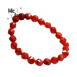 Natural South Red Agate Irregular Bead Bracelet Retro Style Jewelry Gift
