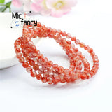 Natural South Red Agate Flame Pattern Bracelet Necklace Fine Jewelry