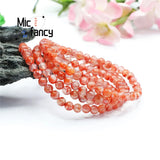 Natural South Red Agate Flame Pattern Bracelet Necklace Fine Jewelry