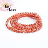 Natural South Red Agate Flame Pattern Bracelet Necklace Fine Jewelry