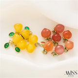 Natural South Red Peach Agate Sorbet Pendant DIY Jewelry