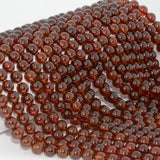 Spessartine Garnet Loose Round Beads 8mm