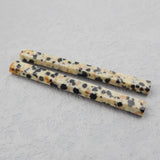 Natural Spot Stone Woman Earring Beads 56x4mm