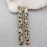 Natural Spot Stone Woman Earring Beads 56x4mm