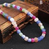 Mixed Tourmaline Aquamarine Cube Beads for DIY Jewelry Making