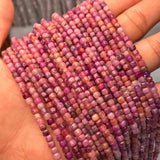 Natural Sri Lanka Ruby Cube Faceted Beads 3-3.5mm for Jewelry Making