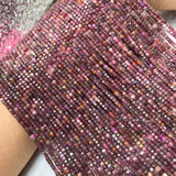 Natural Sri Lanka Ruby Cube Faceted 2.5mm Beads for Jewelry Making