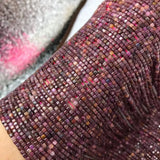 Natural Sri Lanka Ruby Cube Faceted 2.5mm Beads for Jewelry Making