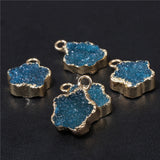 Star Shape Crystal Druzy Pendant for DIY Jewelry