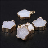 Star Shape Crystal Druzy Pendant for DIY Jewelry