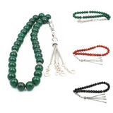 Natural Stone 10Mm Rosary Tasbih 33 Beads Prayer Misbaha Tasbeeh Allah Muhammad