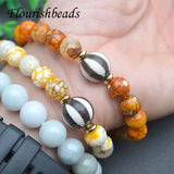 Dragon Veins Agates Bead Tibetan Dzi Bracelet 10mm Natural Stone