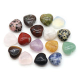 15mm Heart Rose Quartz Chakra Crystal Home Decoration