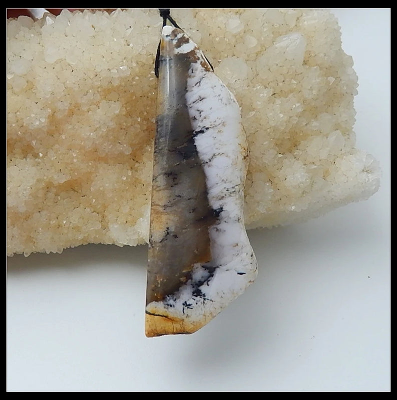 Arborization Opal Long Pendant 62x22x9mm 17.1g