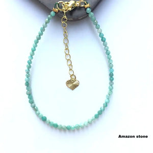 Natural Stone Agate Crystal Zircon Mini Beads Bracelet Couple Jewelry Gift