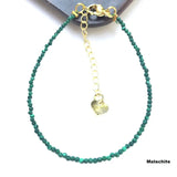 Natural Stone Agate Crystal Zircon Mini Beads Bracelet Couple Jewelry Gift