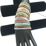 Natural Stone Agate Crystal Zircon Mini Beads Bracelet Couple Jewelry Gift