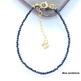 Natural Stone Agate Crystal Zircon Mini Beads Bracelet Couple Jewelry Gift