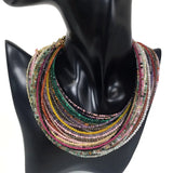Natural Stone Beads Necklaces Quartz Tourmaline Labradorite Lapis