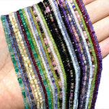 2.5-3mm Garnet Agate Apatite Amethyst Quartz Shell Spacer Beads
