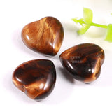 Natural Stone 20*9mm Heart Statue Amethysts Quartz Healing Crystal