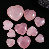 20mm Heart Rose Quartz Crystal Gemstone Reiki Home Decoration