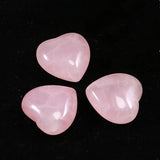 20mm Heart Rose Quartz Crystal Gemstone Reiki Home Decoration