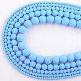 24 Colors Hematite Rubber Beads Matte Faceted Beads 2/3/4/6/8/10mm