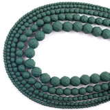 24 Colors Hematite Rubber Beads Matte Faceted Beads 2/3/4/6/8/10mm