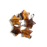 25mm Star Healing Pendants Mix Gemstone Reiki Charms Beads For Jewelry Making