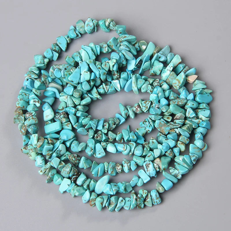 Natural Stone Chip Gravel Beads for Jewelry Making