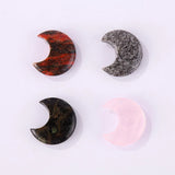 Natural Stone 30mm Moon Statue Crystal Home Decoration