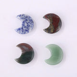 Natural Stone 30mm Moon Statue Crystal Home Decoration