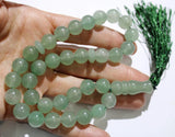 Natural Stone Quartz Crystal Aventurine Opal Tassel Tasbih Allah Rosary