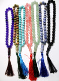 Natural Stone Quartz Crystal Aventurine Opal Tassel Tasbih Allah Rosary