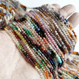 3mm Faceted Mixed Gem Stone Beads for Jewelry Making