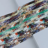 3mm Faceted Mixed Gem Stone Beads for Jewelry Making