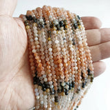 3mm Faceted Mixed Gem Stone Beads for Jewelry Making