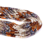 3mm Faceted Mixed Gem Stone Beads for Jewelry Making