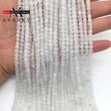 4mm Moonstone Faceted Cube Beads DIY Jewelry Making