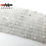 4mm Moonstone Faceted Cube Beads DIY Jewelry Making