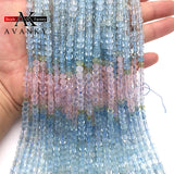 Natural Morganite Faceted Cube Loose Beads 4mm - DIY Jewelry Making