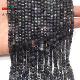 4mm Cordierite Bead Faceted Cube Loose Beads DIY Jewelry Making